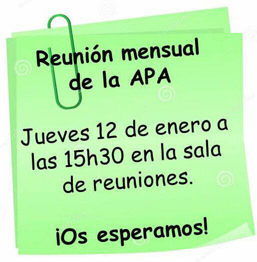 CARTEL REUNION APA