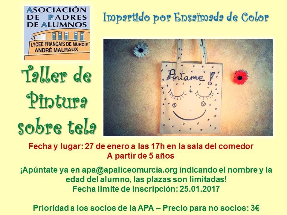 taller pintura tela